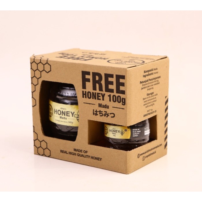 

d201nhd Paket Bundling Quick Fresh Honey / Madu Murni 500Gr + 100Gr Jar Ds201Fs