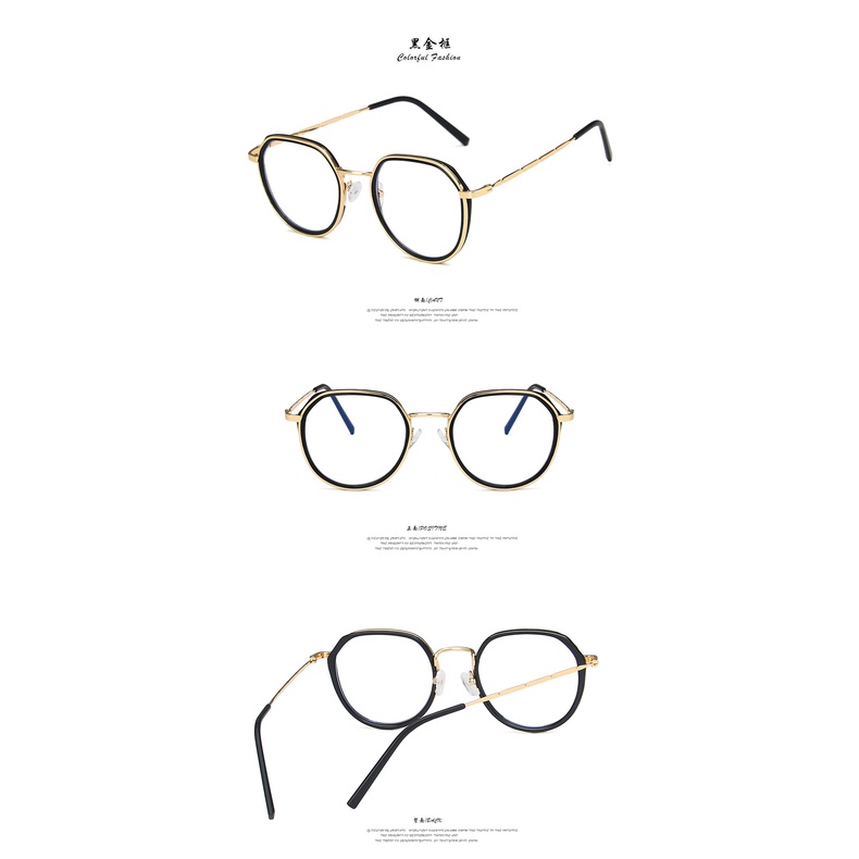 （YUZHU）COD Frame Kacamata Anti Radiasi Wanita Korean Fashion Kacamata Bulat Eyeglasses