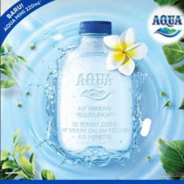 READY SIAP KIRIM  AQUA BOTOL MINI KEMASAN TERBARU 220ML AQUA RESMI PRODUKSI BANYUWANGI