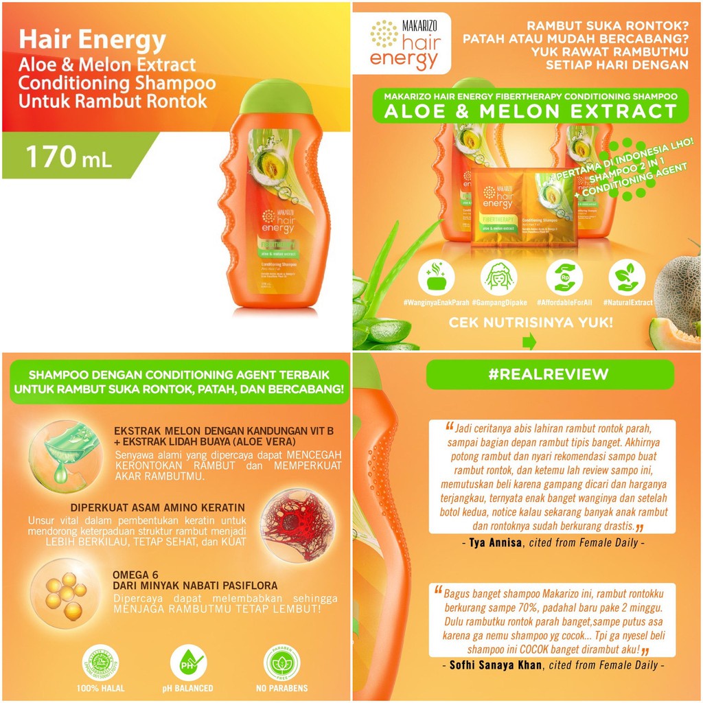 `ღ´ PHINKL `ღ´ MΛKΛЯIZӨ Makarizo shampoo conditioner sachet 2in1 renceng murah travel friendly