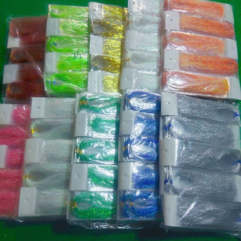 1Pack/100 IKAT Bulu Mutiara UBM  Benang Mutiara Bulu Mutiara Aurora Threads Umpan Bulu Mutiara Benan