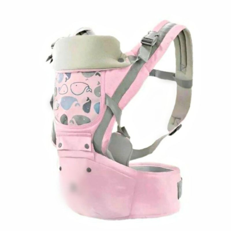 AIEBAO HIPSEAT 3 IN 1 MOTIF PAUS (PINK) PRELOVED