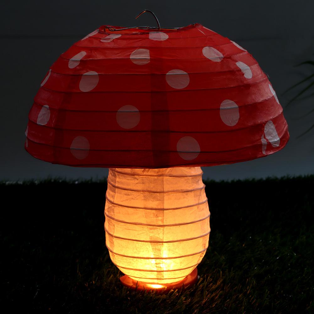 Lampion Dekorasi Jamur Nanas 3D Lampion Gantung Taman Wonderland Dekorasi Kamar