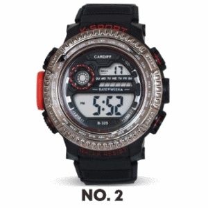 Jam Tangan Digital Murah Cardiff Anti Air LCD C 325