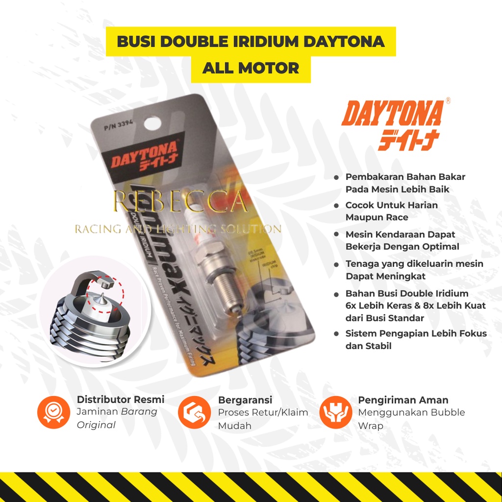 Busi Racing Double Iridium Motor Matic Nmax Aerox Vario Beat Scoopy Daytona