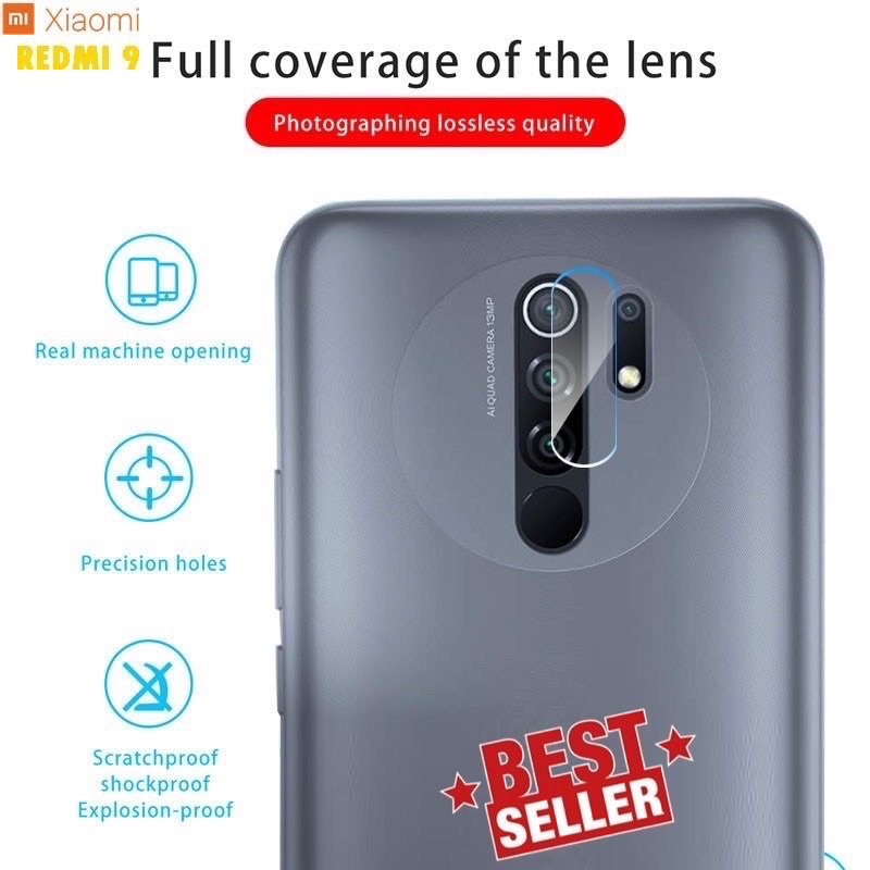 Screen Protector Lens Camera XIAOMI REDMI 10A 10C 10 9 9A 9C 9T Tempered Glass Pelindung Lensa Kamera Belakang