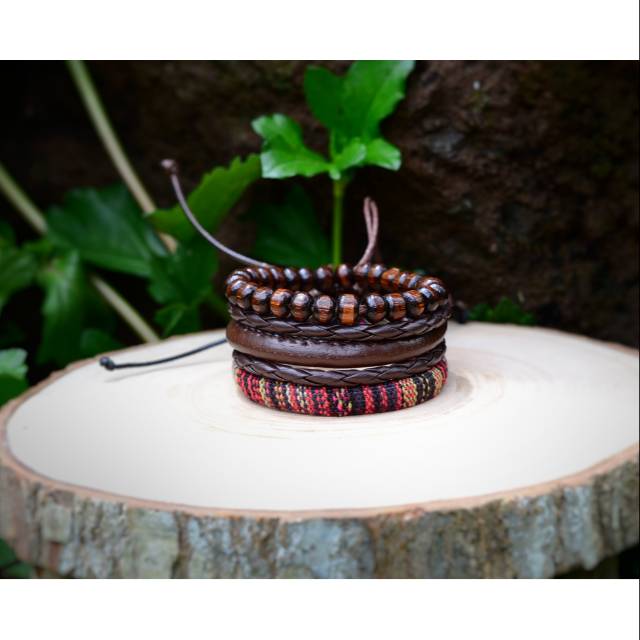 Gelang Paket Kulit Chocolate Import