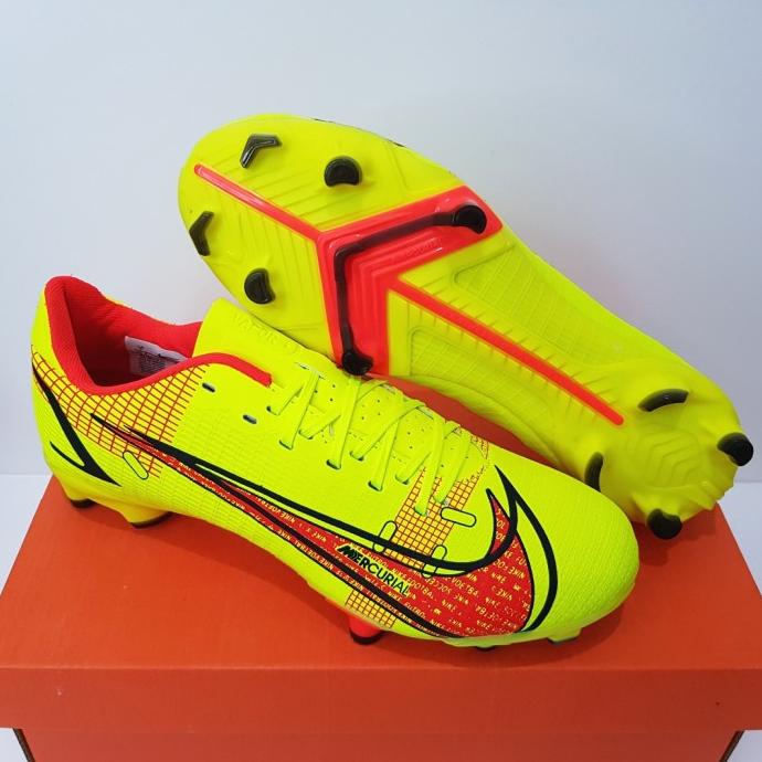 Sepatu Bola - Soccer Nike Mercurial 14 Academy Volt Crimson Black - Fg Fitriyenita
