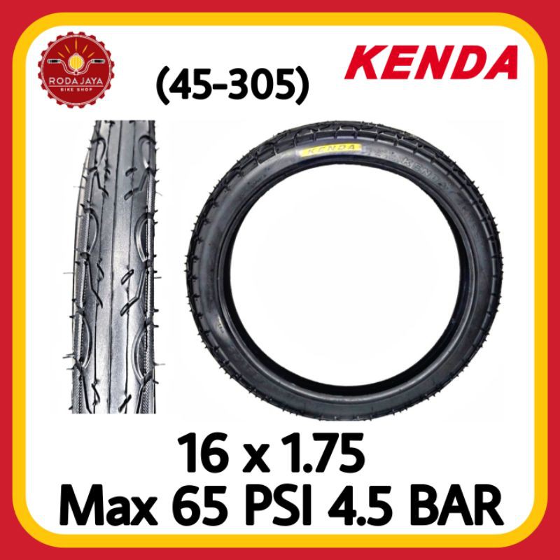 KENDA 16 x 1.75 Ban Luar Sepeda