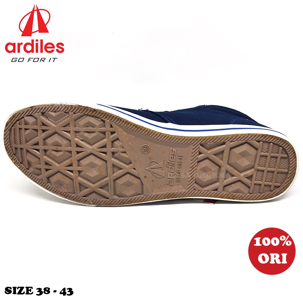 Sepatu Ardiles Pria Sneakers Original 100% Navy