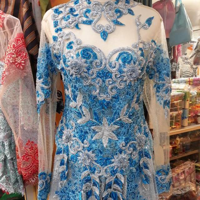 Kebaya bunga payet full