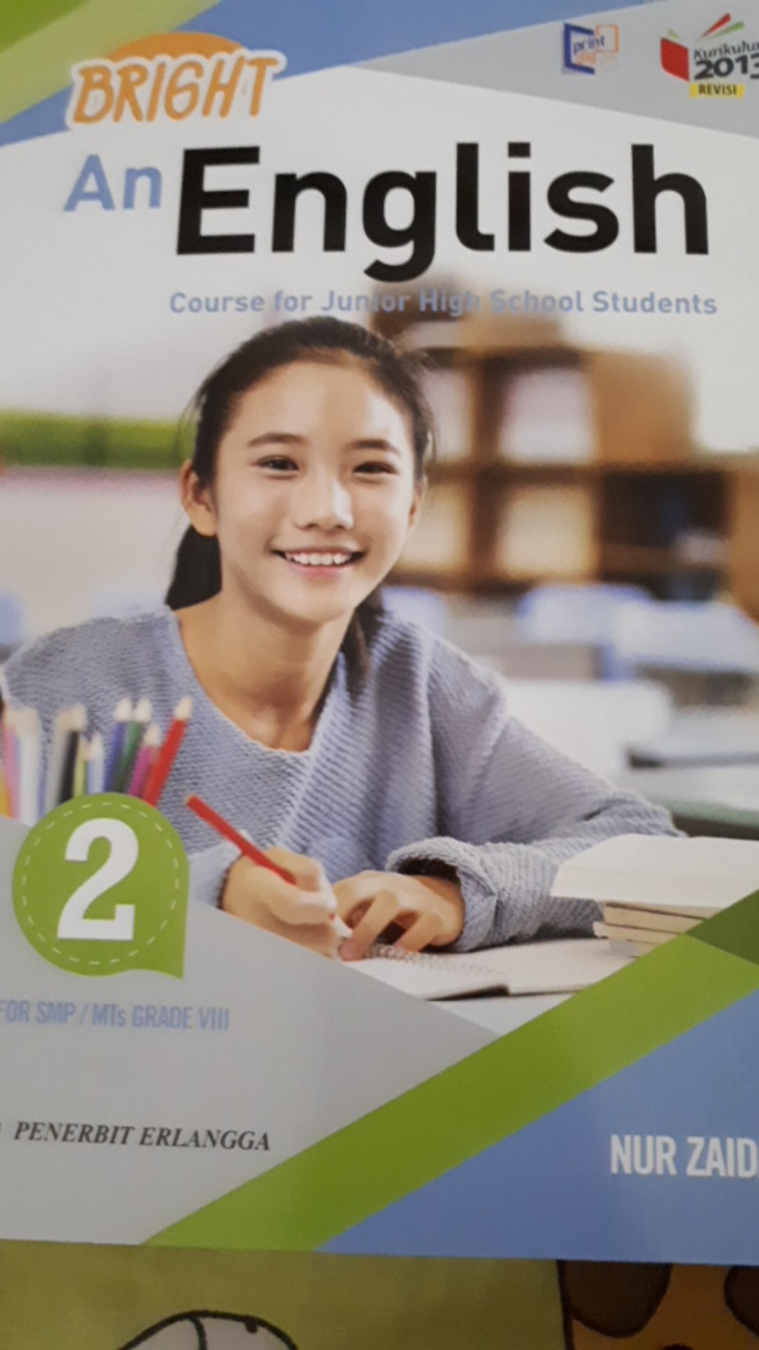 Buku English Bright Kelas 2 Viii Smp K13n Erlangga Bahasa Inggris Shopee Indonesia