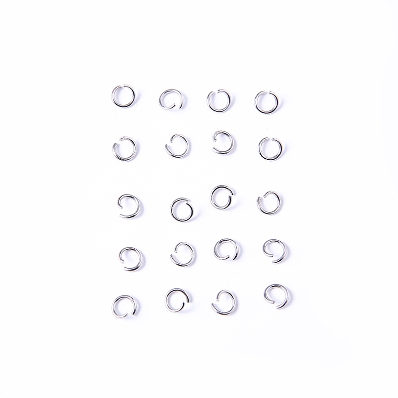 50pcs Ring Konektor Single Loop Ukuran 8mm Untuk Membuat Perhiasan