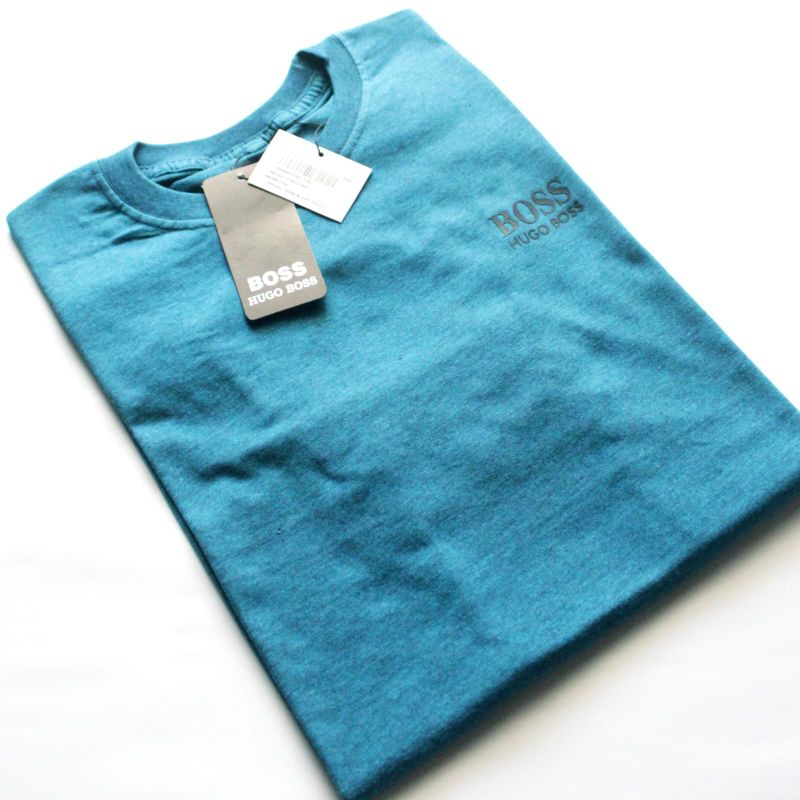KAOS SURFING PRIA LENGAN PENDEK BIG SIZE WARNA BIRU TOSCA TWOTONE