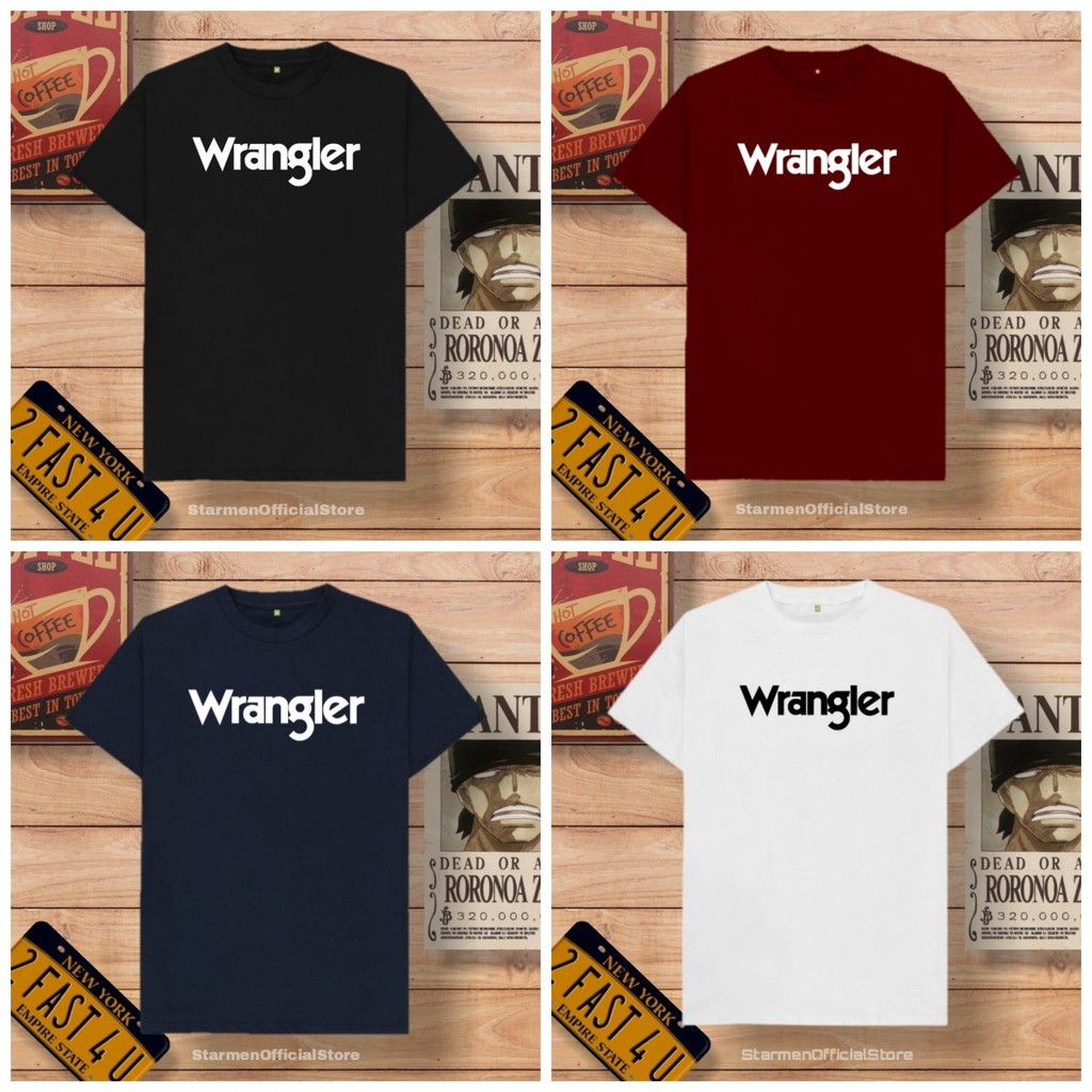 Kaos Distro Unisex WRANGLE Katun Combed 30s / sablon polyflex /polyflex premium / Pakaian Pria Wanita Atasan Cowok Cewek /kaos kekinian / kaos viral / tshirt tumbrl tee basic /SIZE M , L , XL , XXL / kaus oblong oversize kaos murah best seller ready