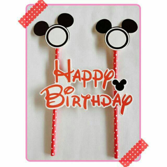 

Topper cake happy birthday kue ulang tahun hiasan ulang tahun