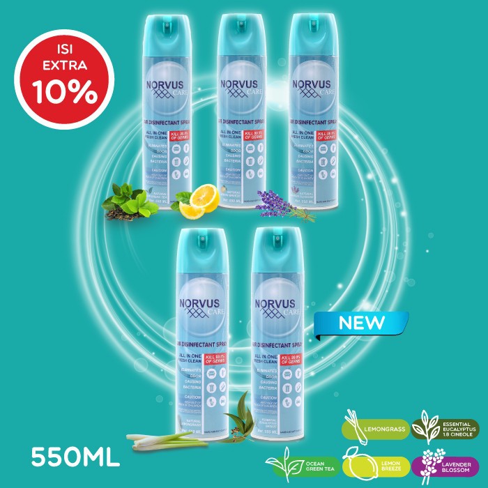 NORVUS DISINFECTANT 550ML / NORVUS CARE ORIGINAL AIR DISINFECTANT SPRAY ALL VARIAN