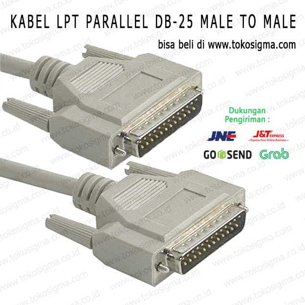 KABEL PARALLEL DB-25 MALE-MALE DB25 M-M LPT PRINTER 4.8 meter RS-232 ieee-1284