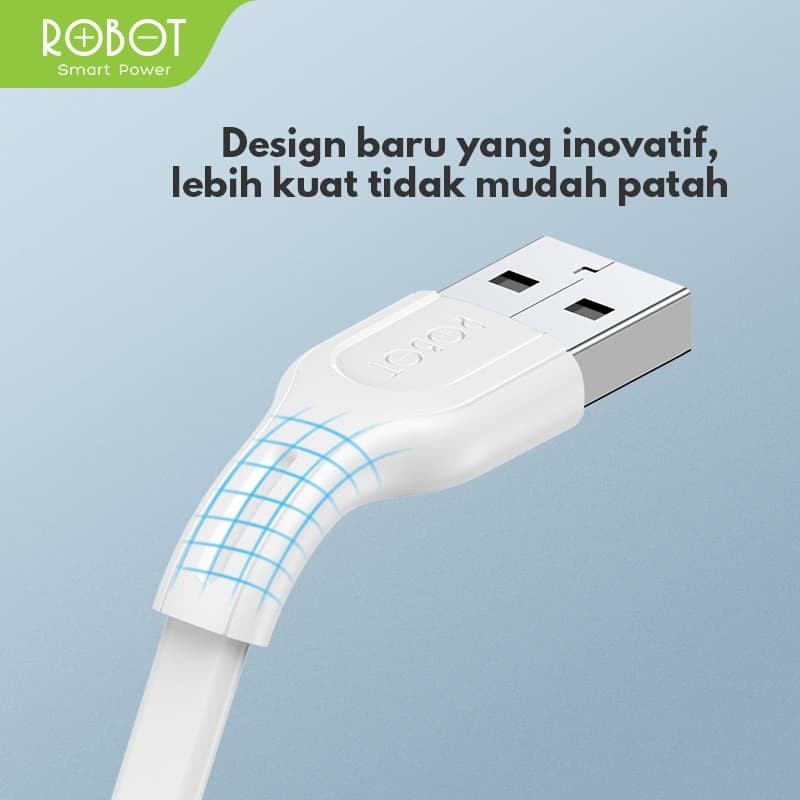 Kabel Data ROBOT RDC100S 2.4A Type-C Quick Charging 100cm