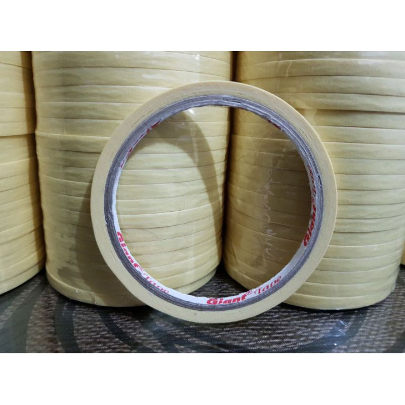 masking tape / isolasi kertas giant tape 6 mm 12 meter