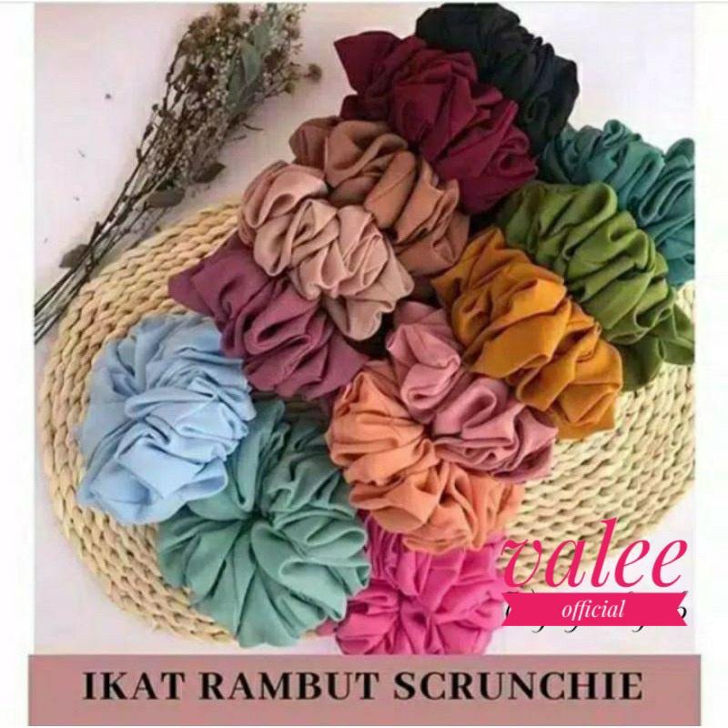 Cepol rambut/ikat rambut fashion/kunciran KARET SCHRUNCHIE/ Kuncir Rambut Matt Ceruty Jumbo