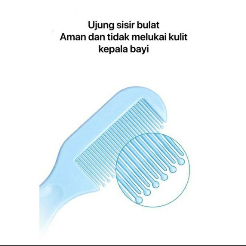 Sisir Sikat Bayi Halus Lembut NewBorn isi 2 Pcs