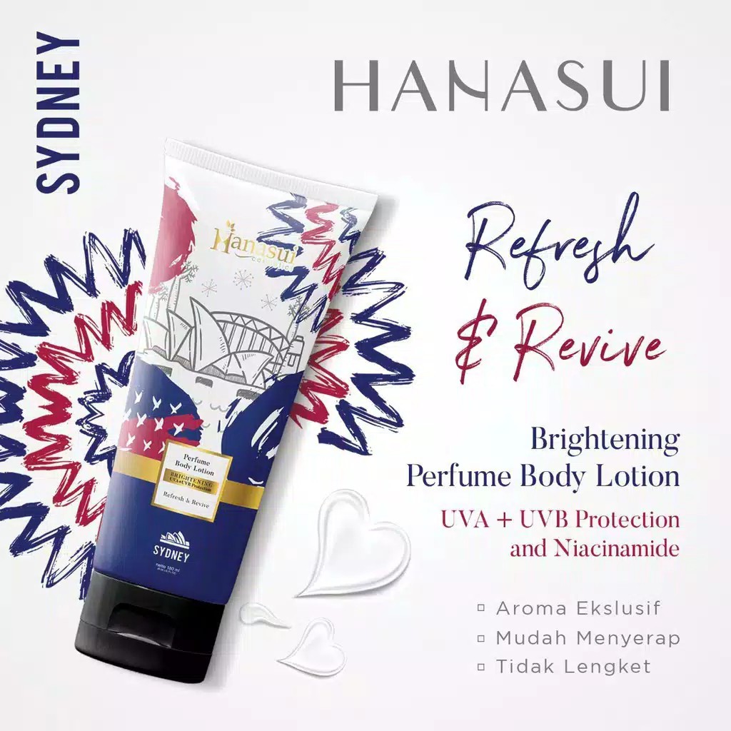 [ORIGINAL] HANASUI Perfume Body Lotion 180mL