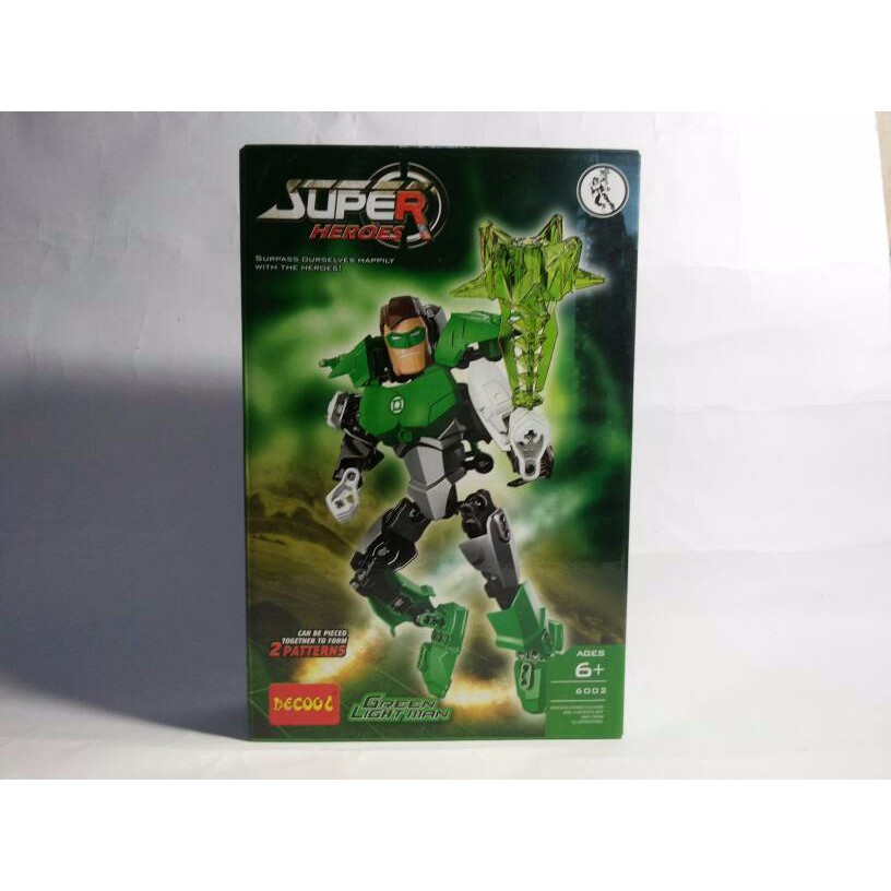 Lego Decool Green Light Man str dsc