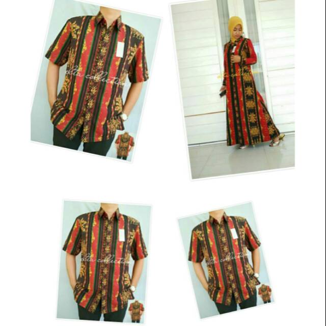 Seragam keluarga tenun etnik couple tenun