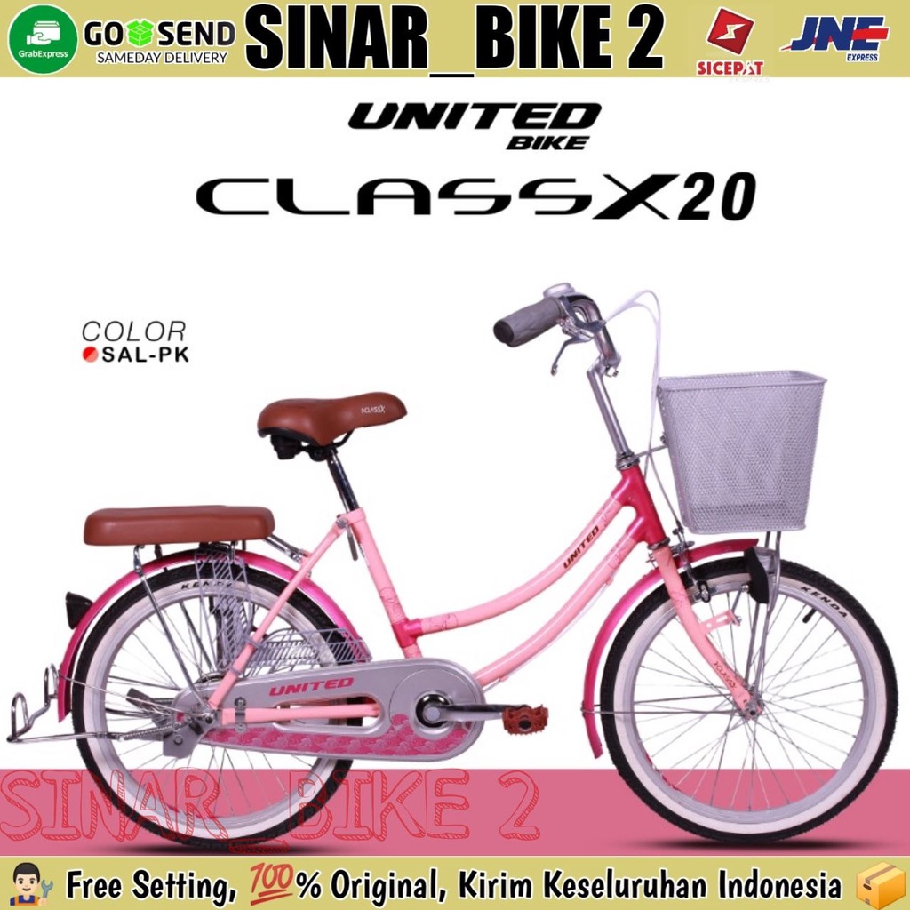 Sepeda Keranjang  Dewasa UNITED CLASS X 20, 24 &amp; 26 Inch New 2020 Keranjang Besi