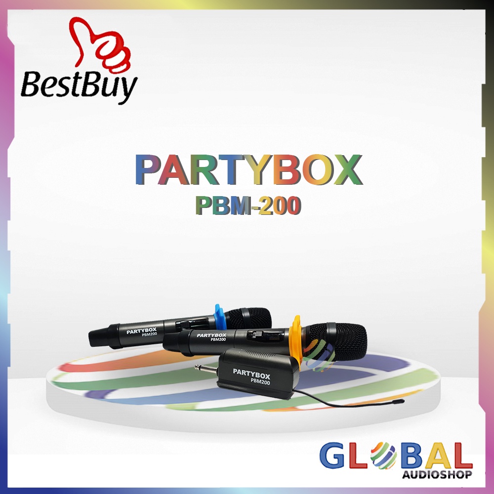 Partybox PBM200 mic wireless Partybox PBM-200 Portable 2 ch karaoke