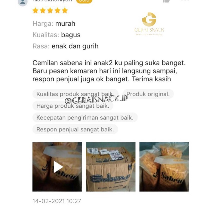 Sabena Snack 1 BAG Aneka Rasa Kemasan Jumbo Cemilan Stick Jagung 360g