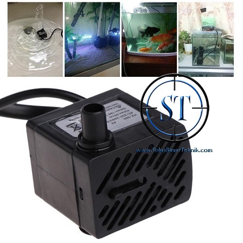 Submersible Water Cooling Pump Aquarium Mini Pompa AC 220v Air Fish Tank LAngsung Pakai Listrik Sedot