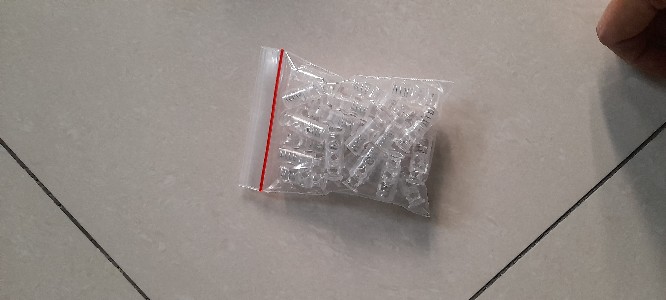 Stopper Transparan Model Botol Dua Lubang Bening