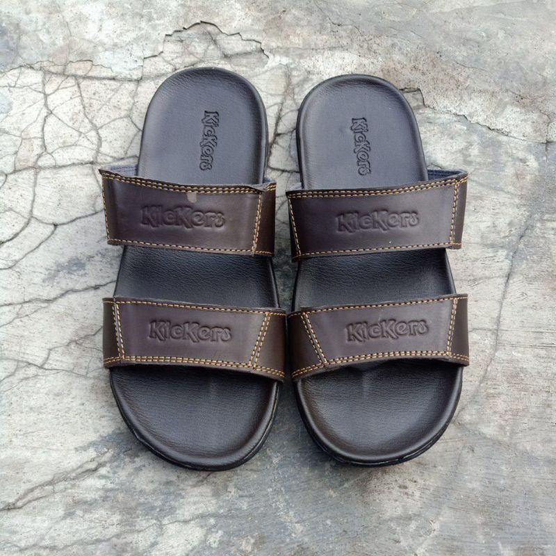 sandal Kickers 01/sandal kulit pria/sandal cowok terbaru/sandal murah/sandal fashion/sandal casual