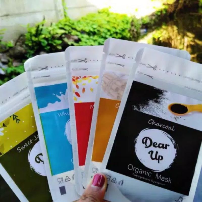 Masker Wajah Dear Up/Masker Organik Alami BPOM Aman