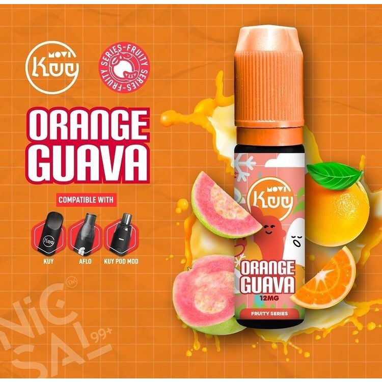 KUY ORANGE GUAVA 15ML 100% AUTHENTIC SALT NIC LIQUID