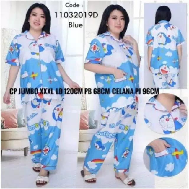 blinqshop baju tidur piyama CP JUMBO DORA AWAN