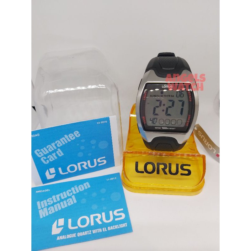 angelswatch jam tangan digital pria promo murah lorus R2327CX-9 Original