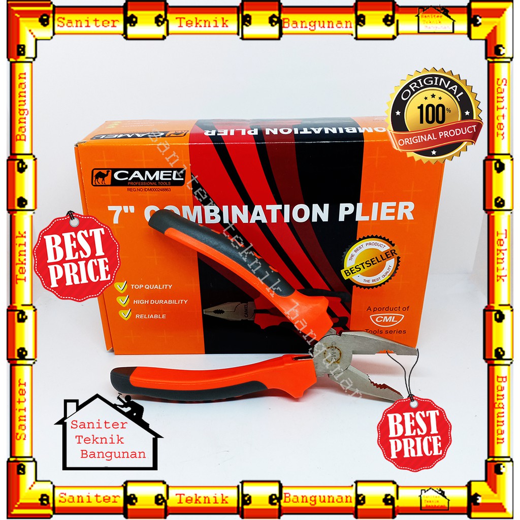 TANG-TANG KOMBINASI-TANG HIGH QUALITY 6'' 7'' 8'' INCH CAMEL