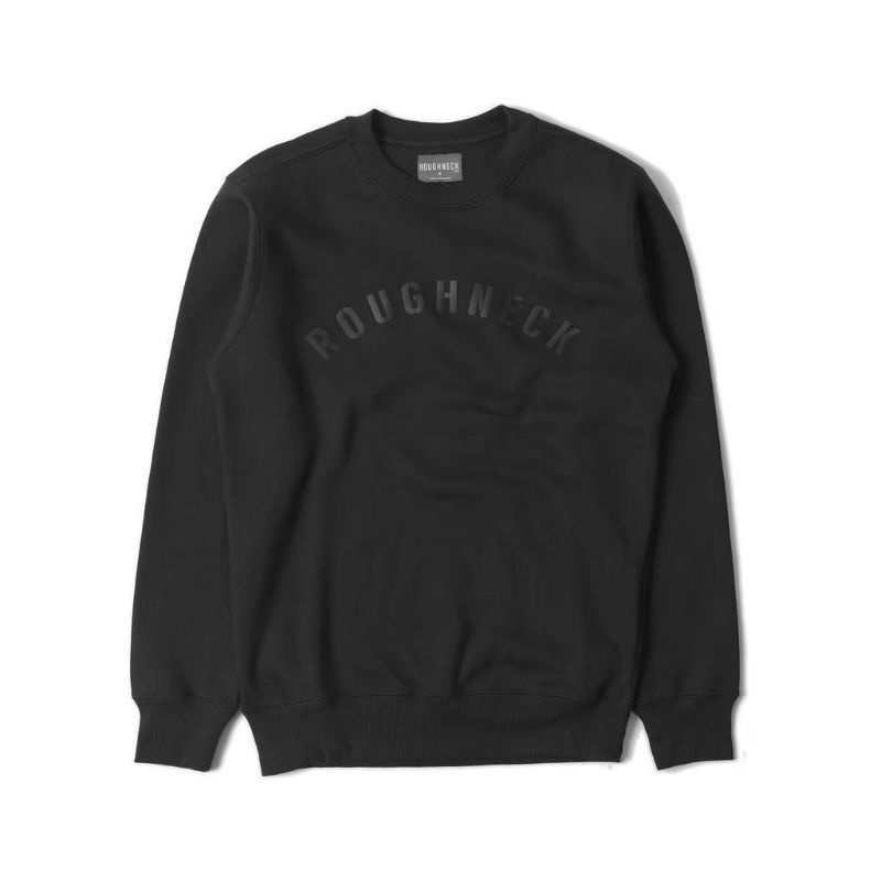 SWEATER ROUGHNECK CREWNECK PRIA BLACK| ROUGHNECK SWEATSHIRT