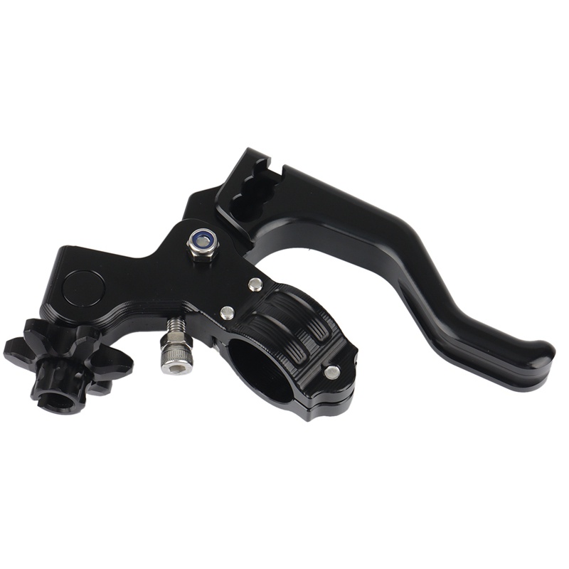 Motorcycle 22mm Stunt Clutch Lever Short Performance Cable Easy Pull Left Lever for Honda Grom SUZUKI RM125(Black)