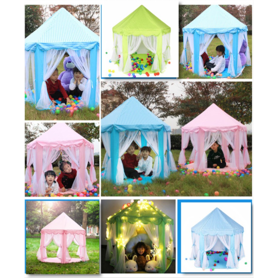 Tenda Anak Princess Castle Jumbo Mainan Anak Portable Mainan Indoor Outdoor Portable AN8111