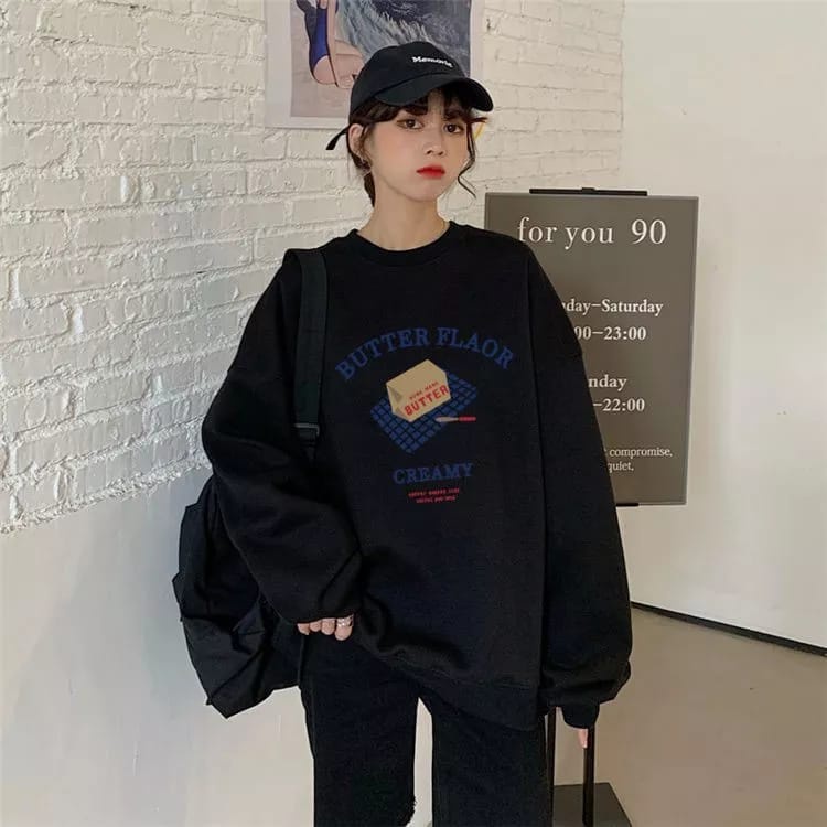 BUTTER FLAOR SWEATER UNISEX TEBAL KEKINIAN TERBARU&quot;