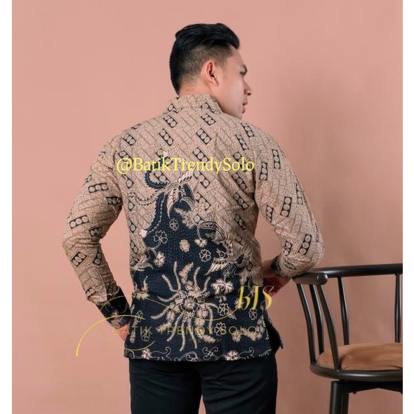 Hem  Kemeja Baju Batik Pria Cowok Laki Laki Slimfit Full Lapis Furing Lengan Panjang Lengan Pendek Original Asli Batik Jumanta Solo Laweyan Size S M L Xl XXL 36