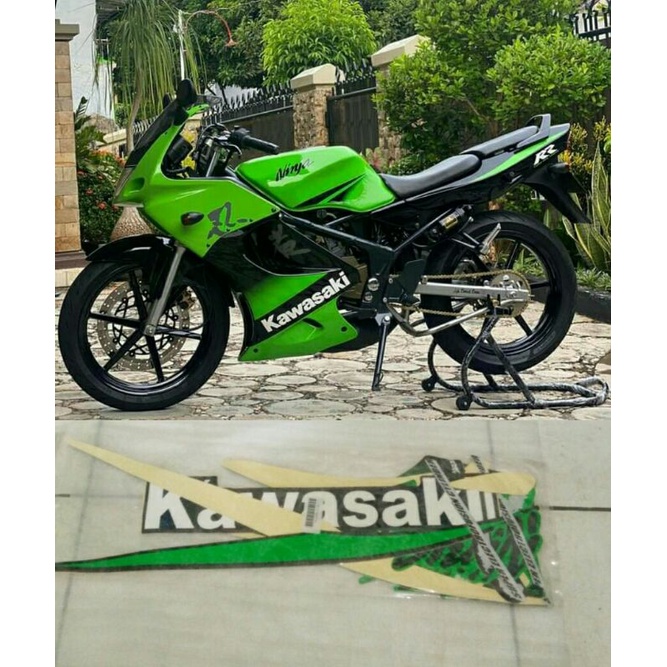 Striping Stiker Ninja rr old lama SE hijau 2009 2010 2011