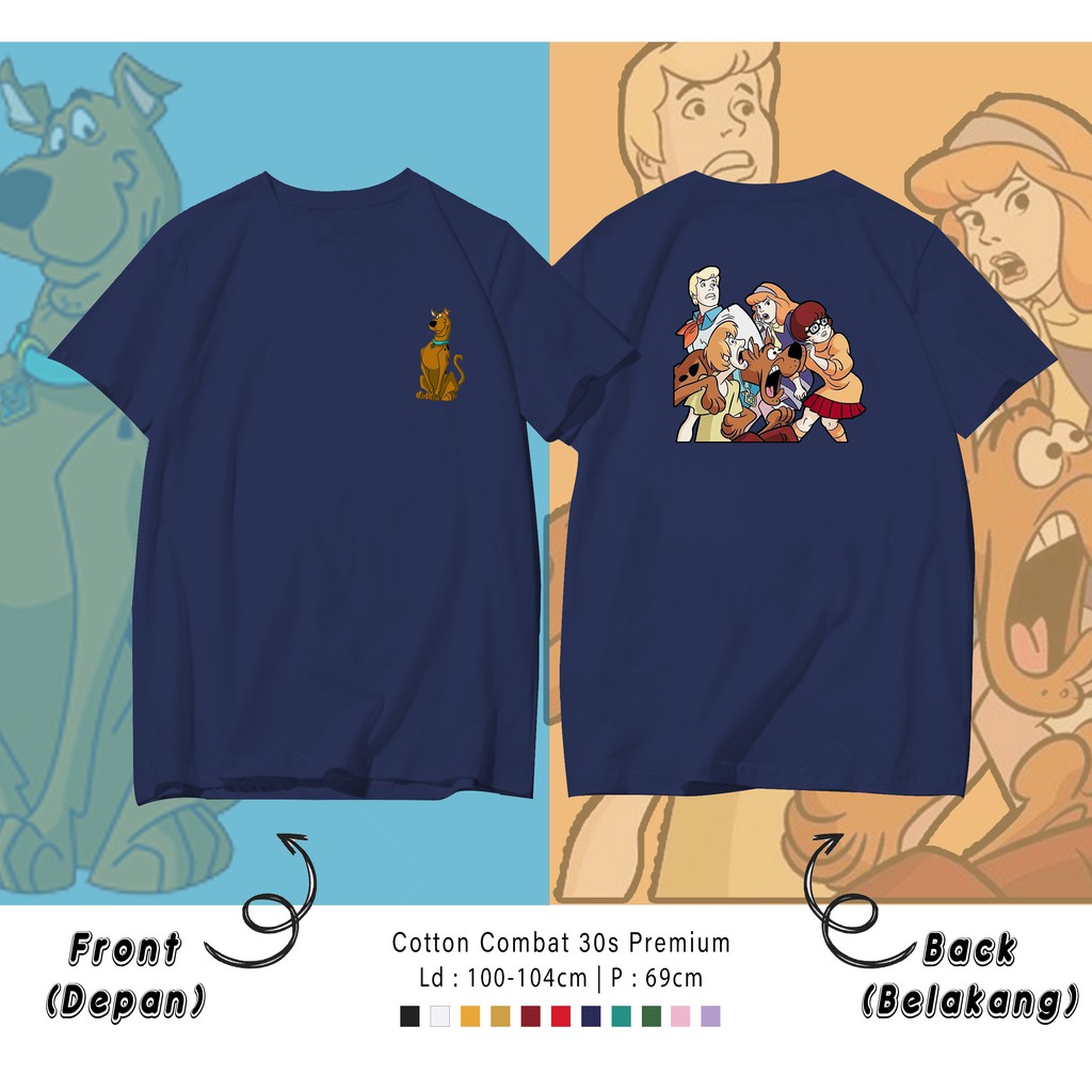 ANJING SCOOBY DOO/ TERMURAH BAJU KAOS  / T-SHIRT / KATUN LENGAN PENDEK / TUMBLR TEE CUSTOM KAOS