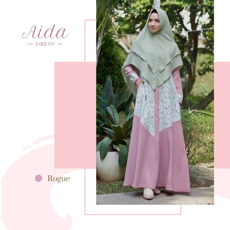 Aida Dress By Athiyyah / Gamis Syar'i / Gamis Brukat / Gamis Syar'i / Gamis Busui