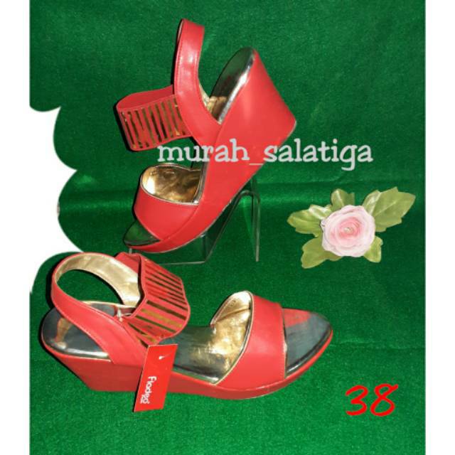 ORI❗❗❗FLADEO / FLADEO ORI / FLADEO WEDGES WANITA / FLADEO WEDGES PESTA / FLADEO MURAH / SIZE 38