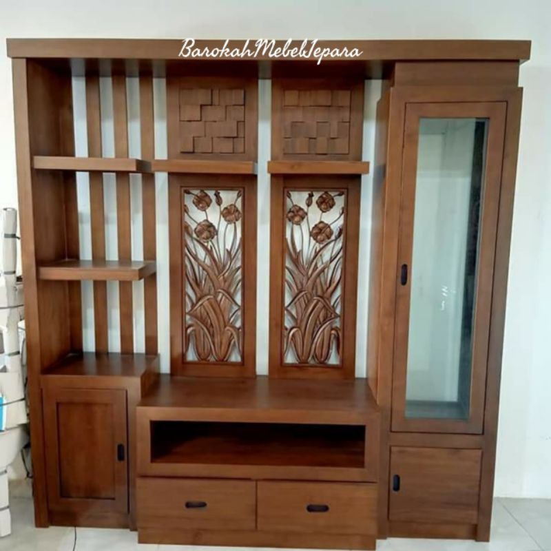 Bufet Tv Jati Ukuran 180